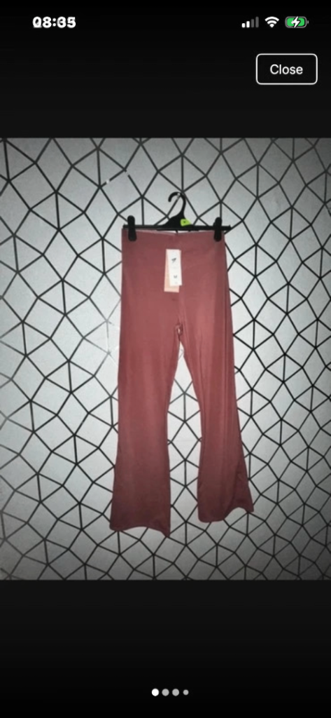 Primark Bodysculpt Pink Flared Trousers - Size M, New with Tags