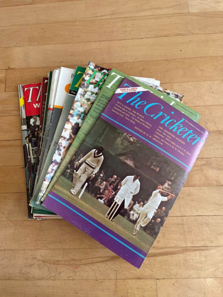 The Cricketer Magazine collection dating between 1968 - 1979