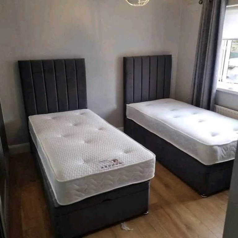 Clearance !! Single, Sm double, Double, King & Super King size Divan bed base with mattress || COD