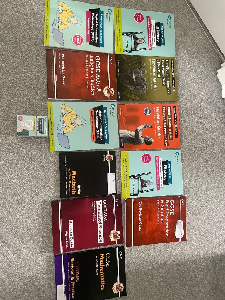 GCSE Revision Guides & Textbooks Bundle - Maths, History, Science, DIT, RS, English