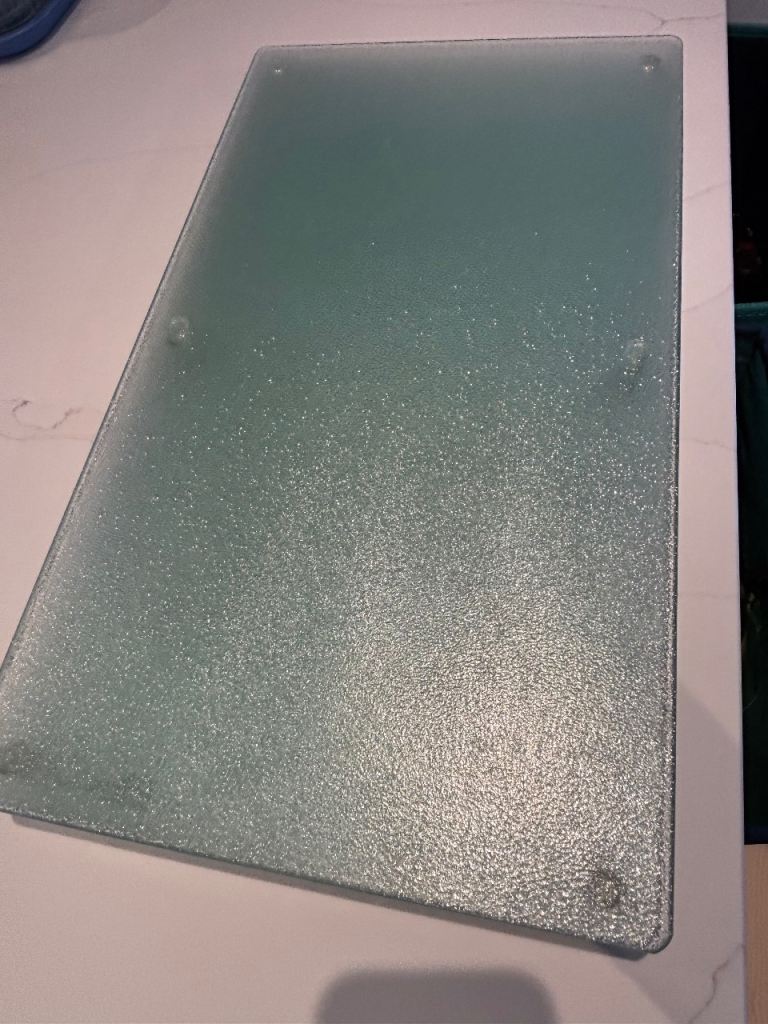 Clear Glass Chopping Boards - Set of 8