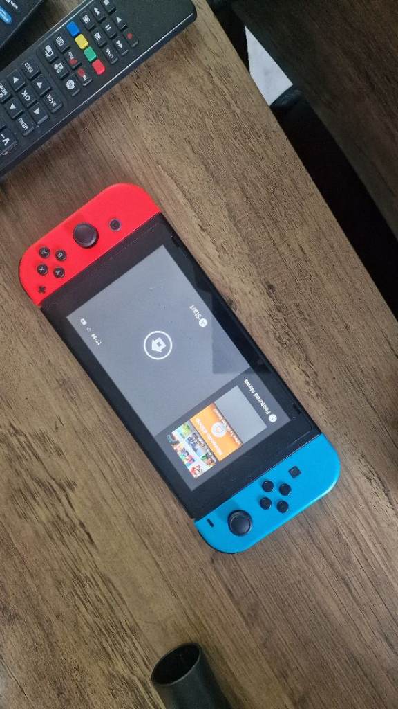 Nintendo switch with Mario Kart Game