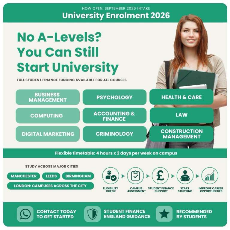 🎓 Access & Foundation Degrees | UK Campuses London, Manchester, Leeds, Birmingham