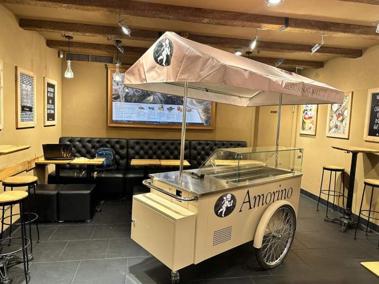 Luxury Italian Gelato Cart – ISA Il Carrettino | Commercial Ice Cream Display | £6,500