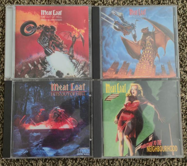 Meat Loaf x 4 cd collection bundle of Bat out of Hell works