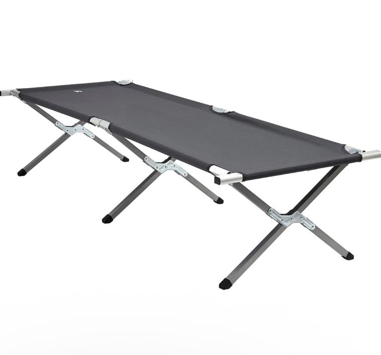 Hi Gear Folding Camping Bed - Grey, New