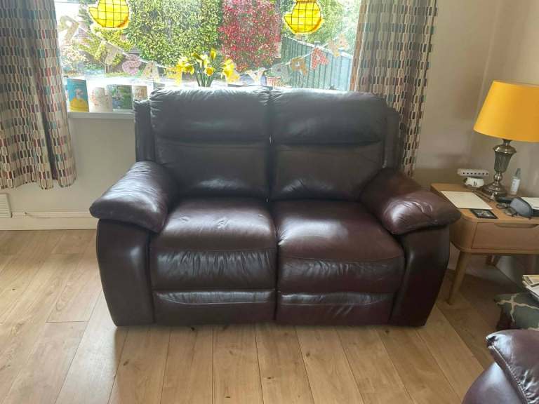 Free 2 seater leather settee