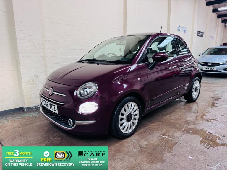 2017 Fiat 500 1.2 Lounge 3dr HATCHBACK Petrol Manual