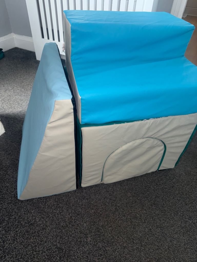 FREE ! Kids Soft Play Blocks Set - Blue & Grey