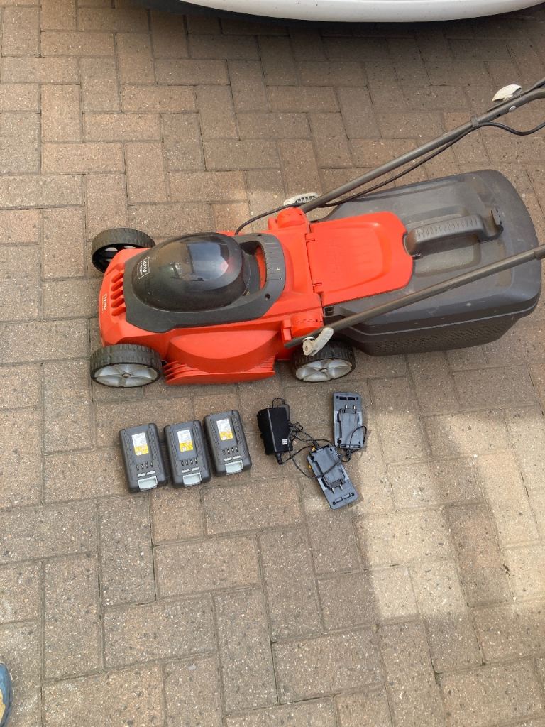 Flymo cordless lawnmower 
