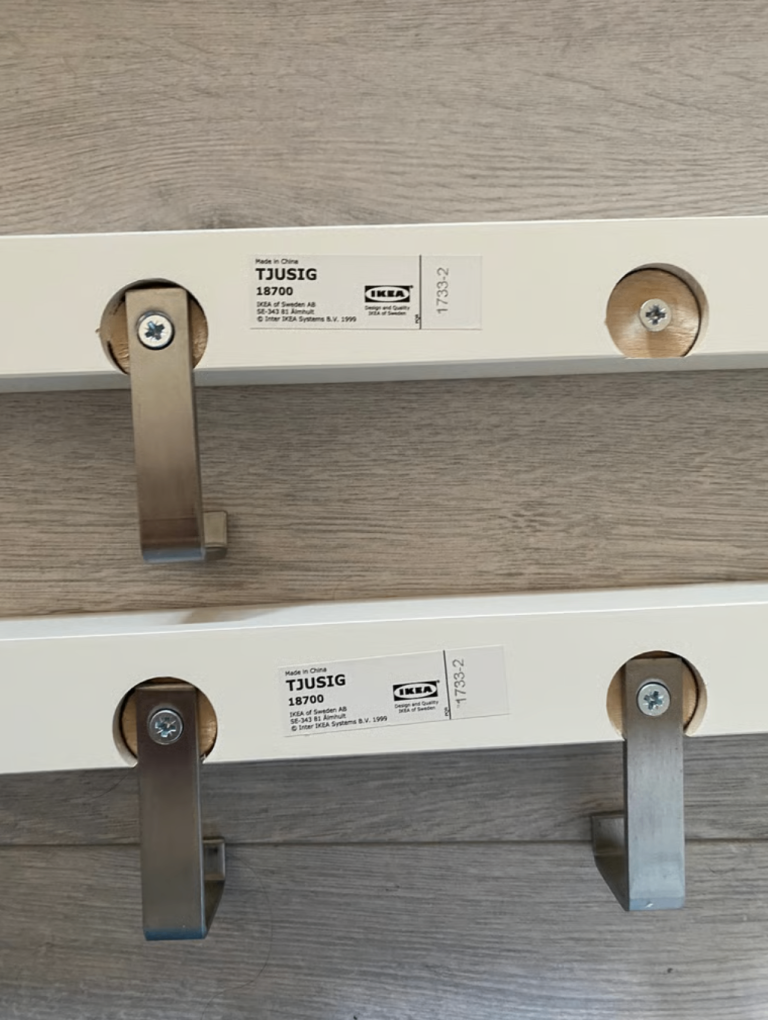 2 x Ikea Tjusig Door Hooks / Over the door hooks