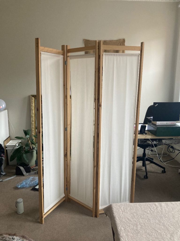 Room divider privacy curtain
