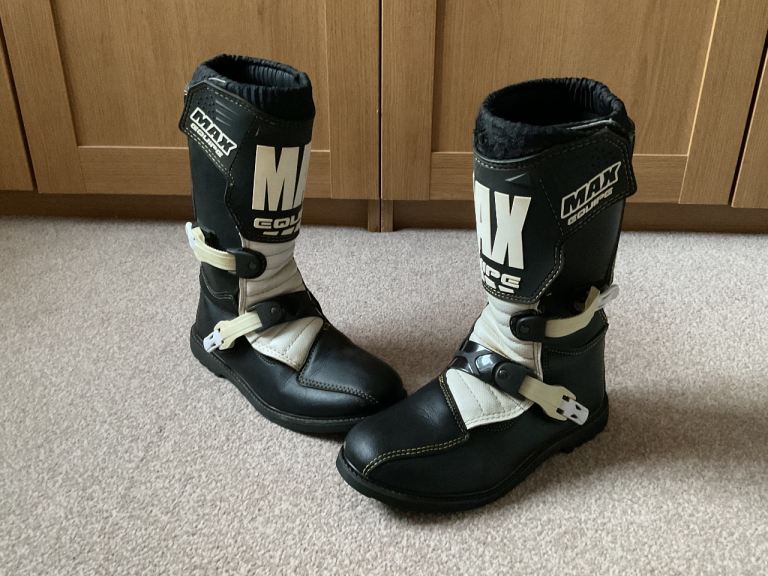 Max Equipe Kids Motocross Boots UK5 EU38 MX Youth Quad Dirtbike Pitbike Honda Yamaha KTM Motorbike