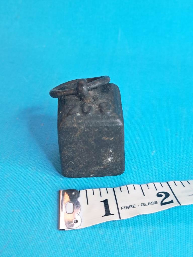 Vintage, Antique 8 OZ Weight with Ring Handle