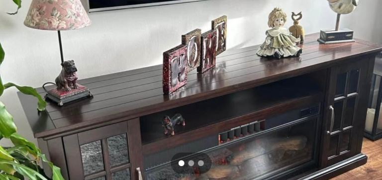 Tresanti Mayson Media Mantel with ClassicFlame CoolGlow 2in1 Fireplace & Fan