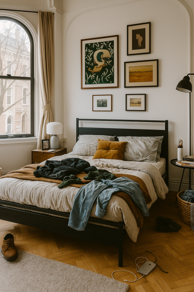 King Size Bed Frame – Modern & Sturdy Metal Bed with Headboard