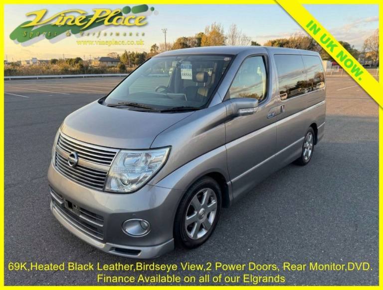 2010 Nissan Elgrand 3.5 Highway Star Black Leather Edition, Auto,8 Seats,69K miles. MPV Petrol Au...