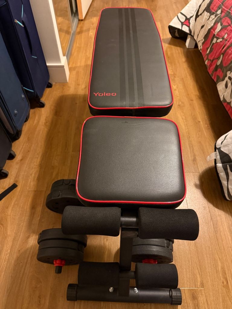 Yoleo Adjustable Weight Bench Good Condition