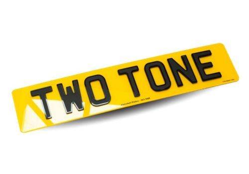 Two Tone Number Plates UK - £25 Each | Alphabet Plates UK