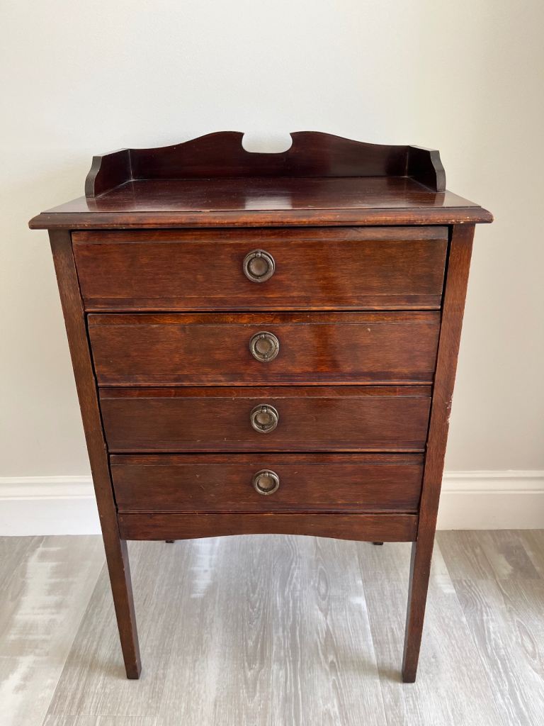 Edwardian 4 Slide Music Cabinet