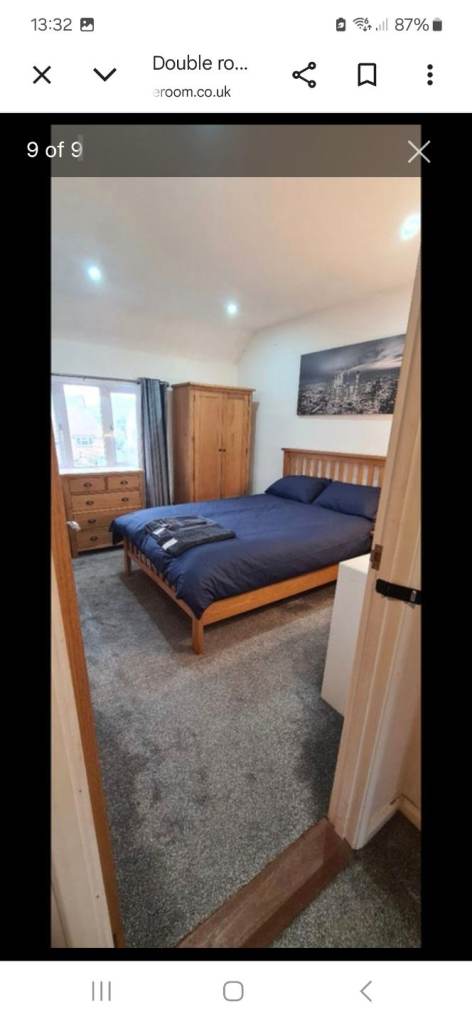 Spacious double room to rent- bills included 