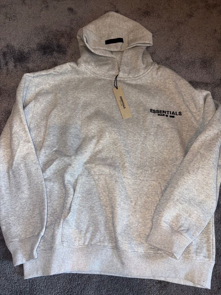 SS22 Essentials FOG Light Grey Hoodie Size M