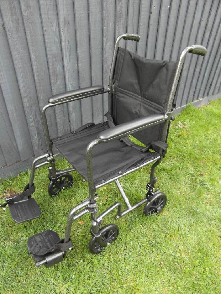 WHEELCHAIR 'COMPACT FOLDING LIGHTWEIGHT STEEL FRAMED'