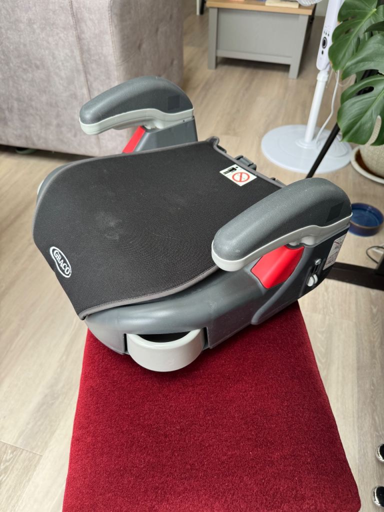 Graco Car Booster Seat - Grey and Black, Good Condition