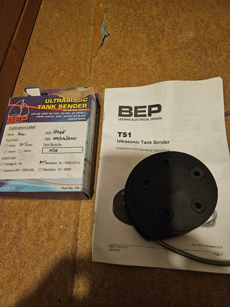 Ultrasonic fuel tank sender. 12v24v BEP 