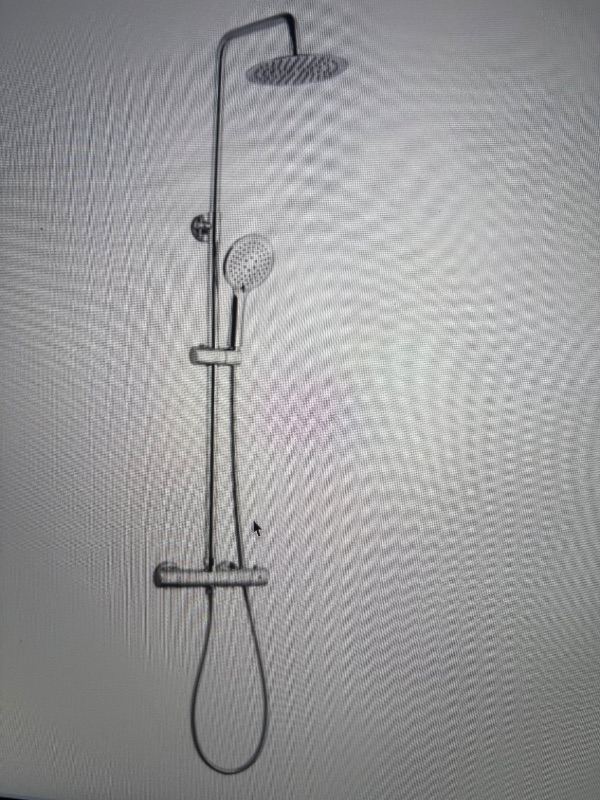 New Thermostatic Bar Shower Kit with Drencher and Handset