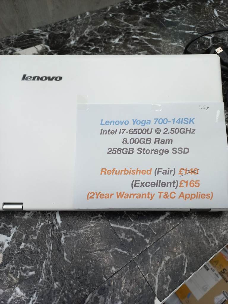 Lenovo yoga 700-14ISK i7-6500u, 8gb ram, 256gb ssd - windows 11