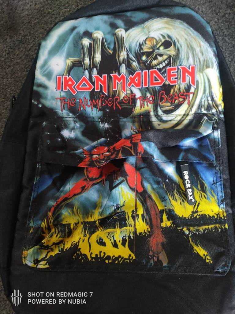 Iron Maiden 'Number of the Beast' Backpack - Good Condition