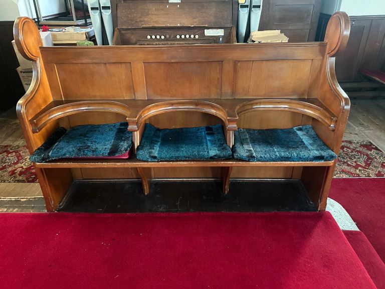 Oak church monk seats bench ideal for pub or outdoor weddings 