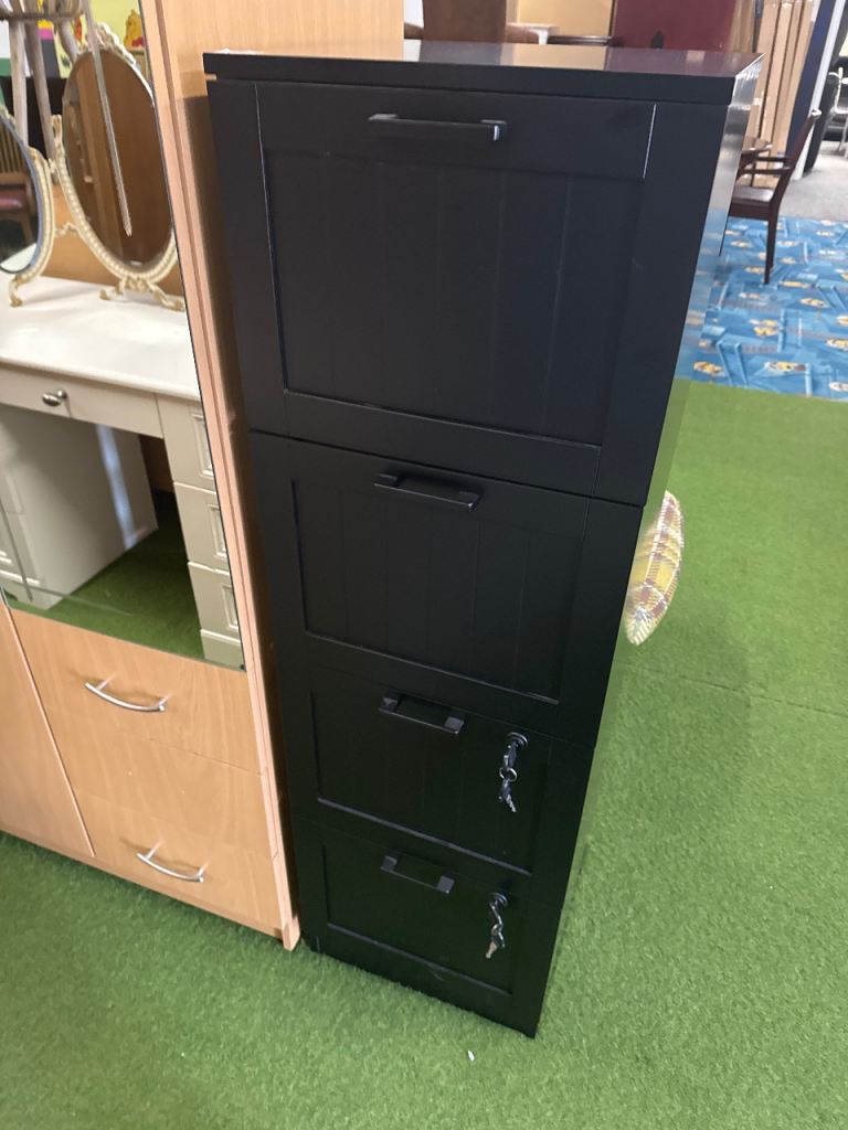 New Black Filling Cabinet 