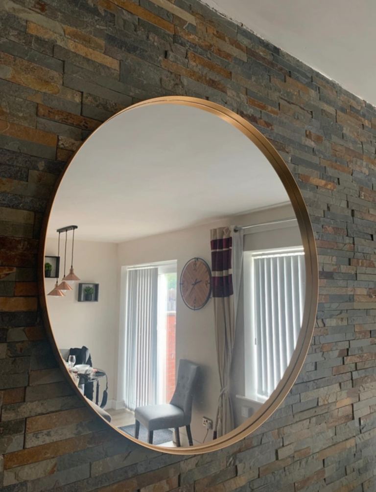 Large gold mirror 