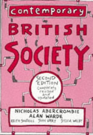 Contemporary British Society by Nicholas Abercrombie et al., paperback, used, good