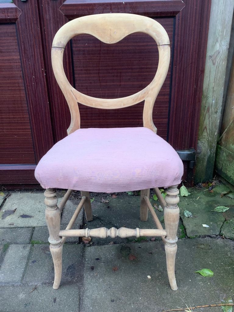 Elm and beech balloon back dining room chair 