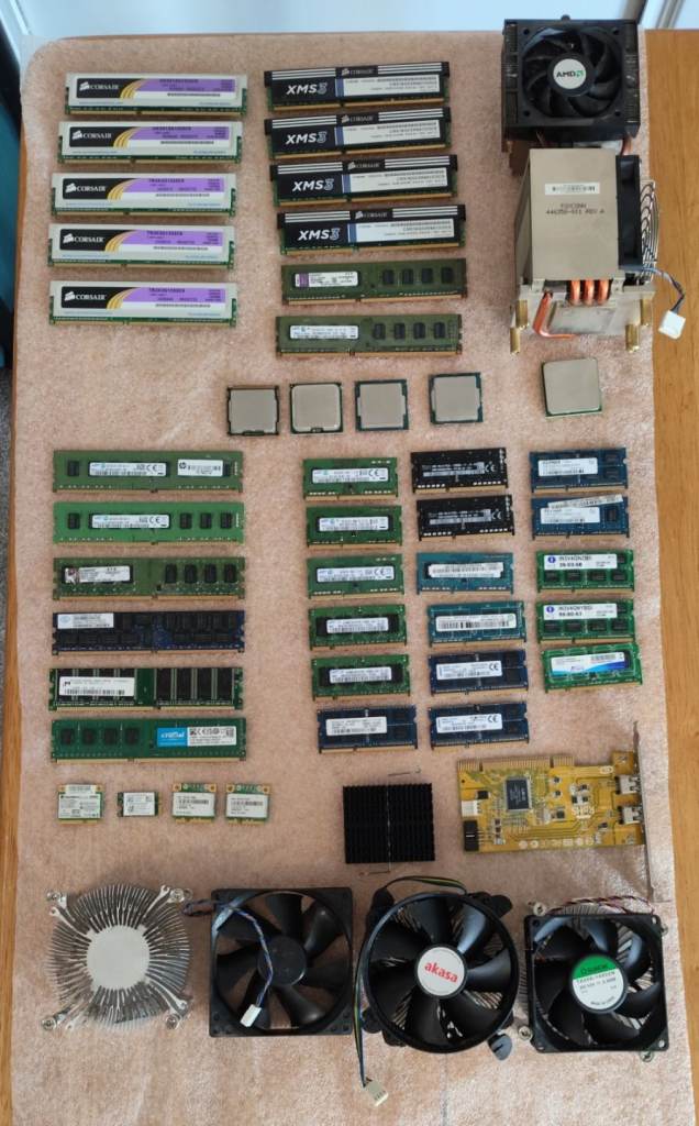 Large selection of Computer Parts, including CPU's, DDR's and much more!!