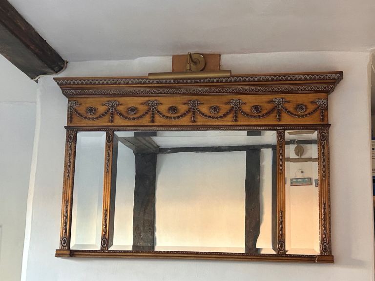 Vintage Gold Ribbon Design Mirror