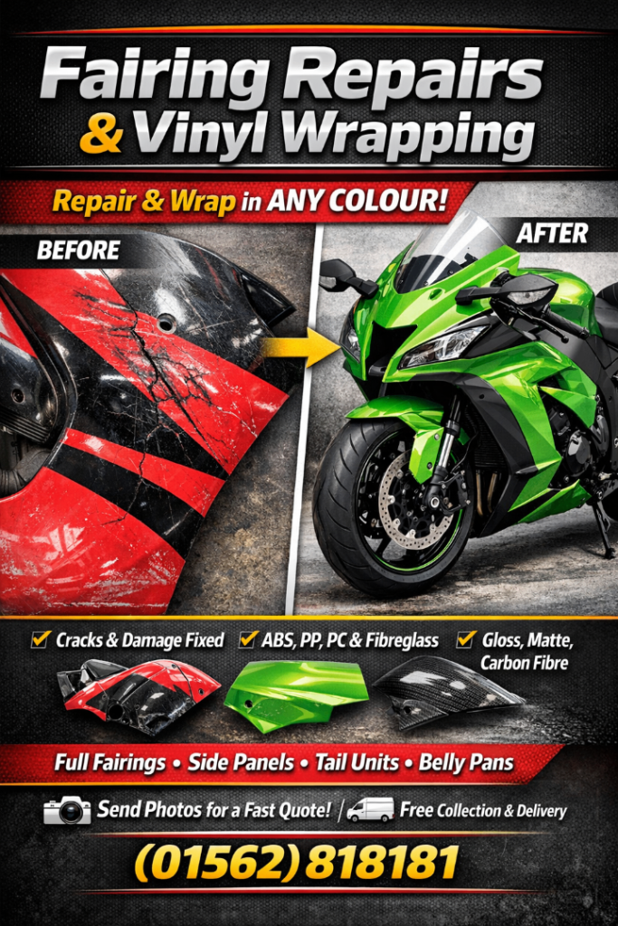 Bike fairings wrapped