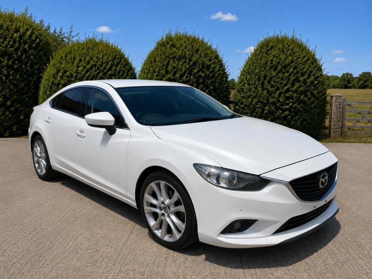 2013 13 MAZDA 6 2.2 SKYACTIV-D SPORT NAV SALOON AUTOMATIC WHITE 175BHP EURO 6