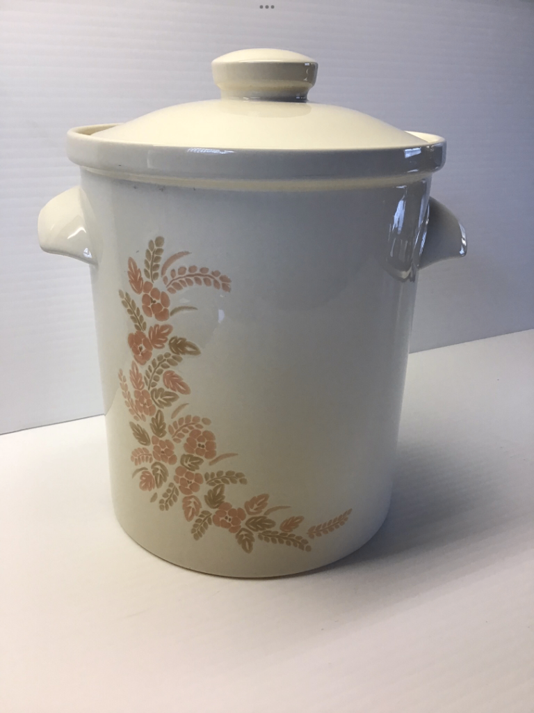 Poole Pottery Summer Glory Lidded Biscuit Barrel