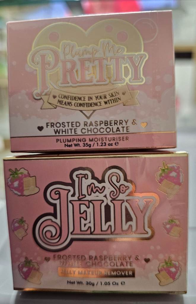 P.Louise Frosted Raspberry & White Chocolate Plumping Moisturiser & Jelly Makeup Remover