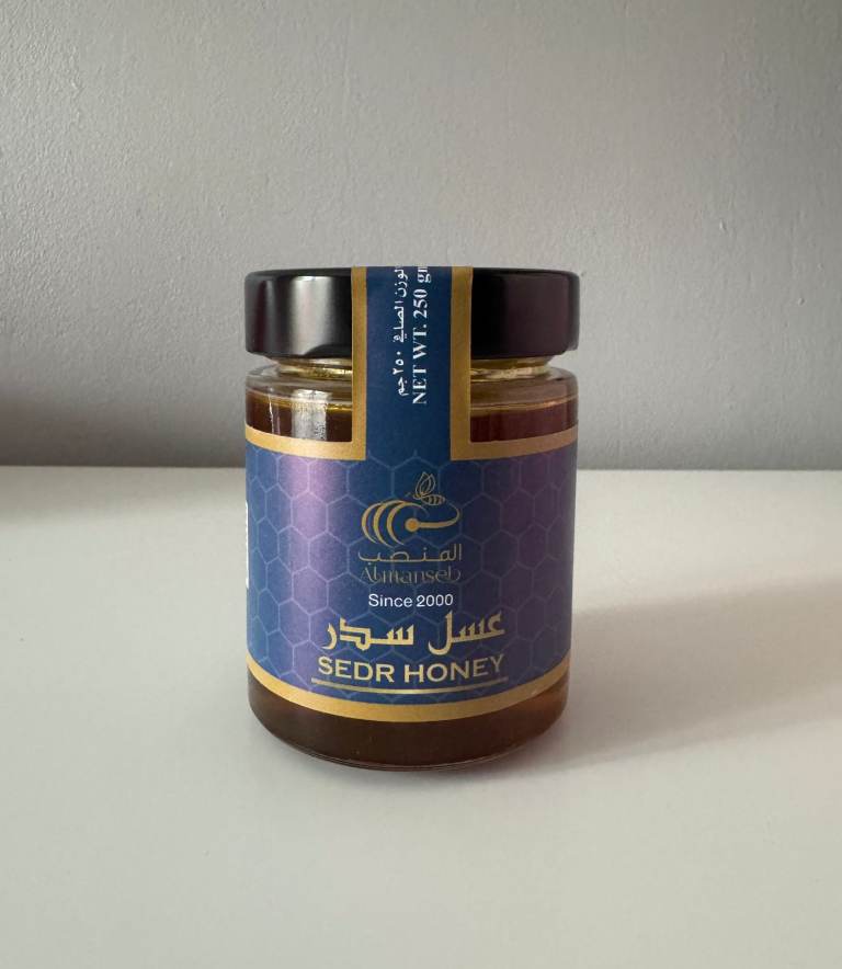 Almanseb Sidr Honey – 250g Jar – Pure, Raw & Organic from Saudi Arabia