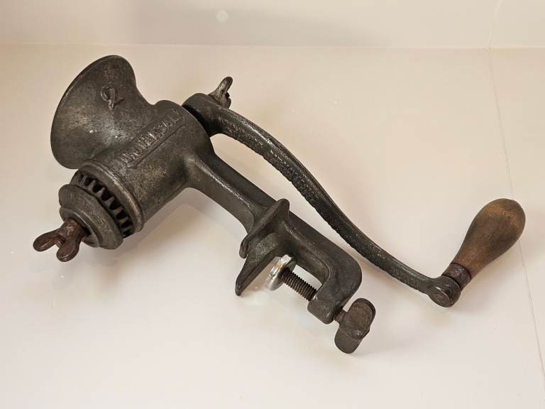 Vintage Universal large heavy nut butter grinder mincer number 2 - L F & C. USA