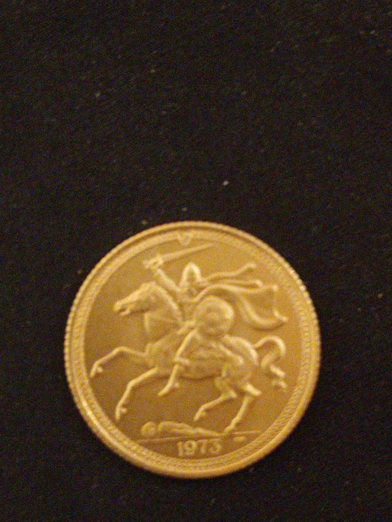 1973 Gold Coin with Knight on Horse – Good Condition