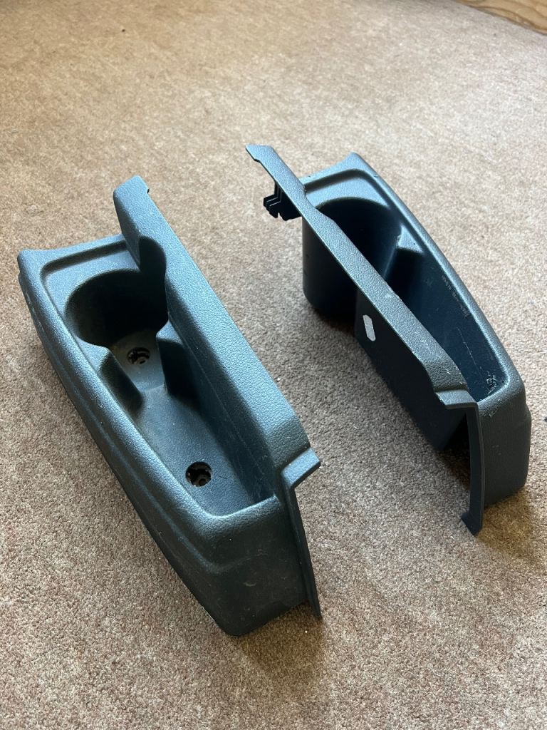 Genuine VW Caddy rear cup holder storage pockets – pair (left & right)