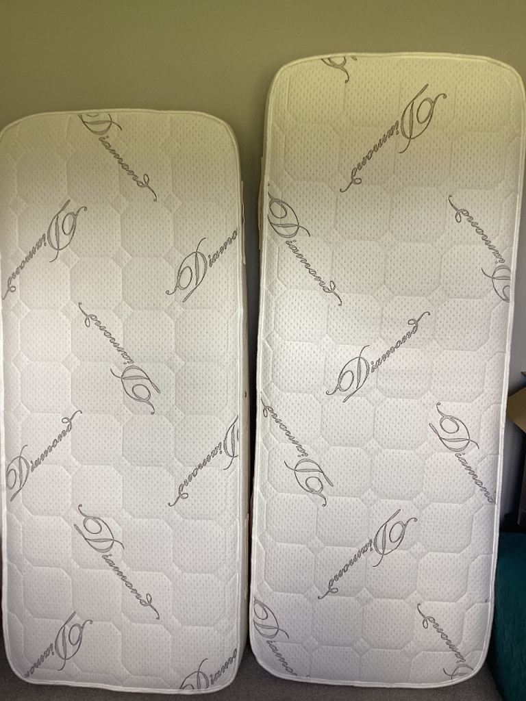 SINGLE CARAVAN MATTRESSES x 2