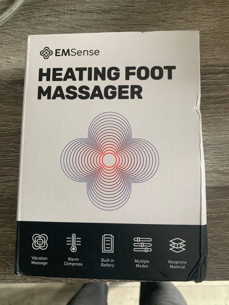Heated foot massager