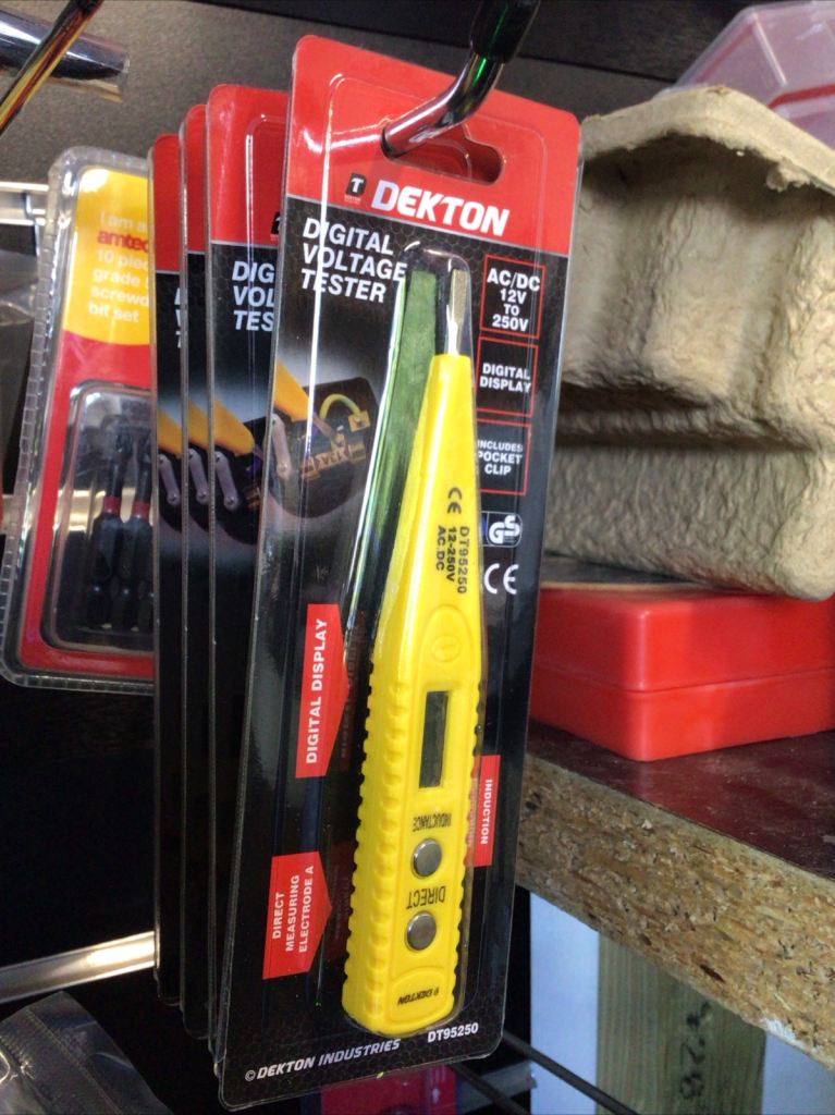 DEKTON Digital Voltage Tester – New, Yellow